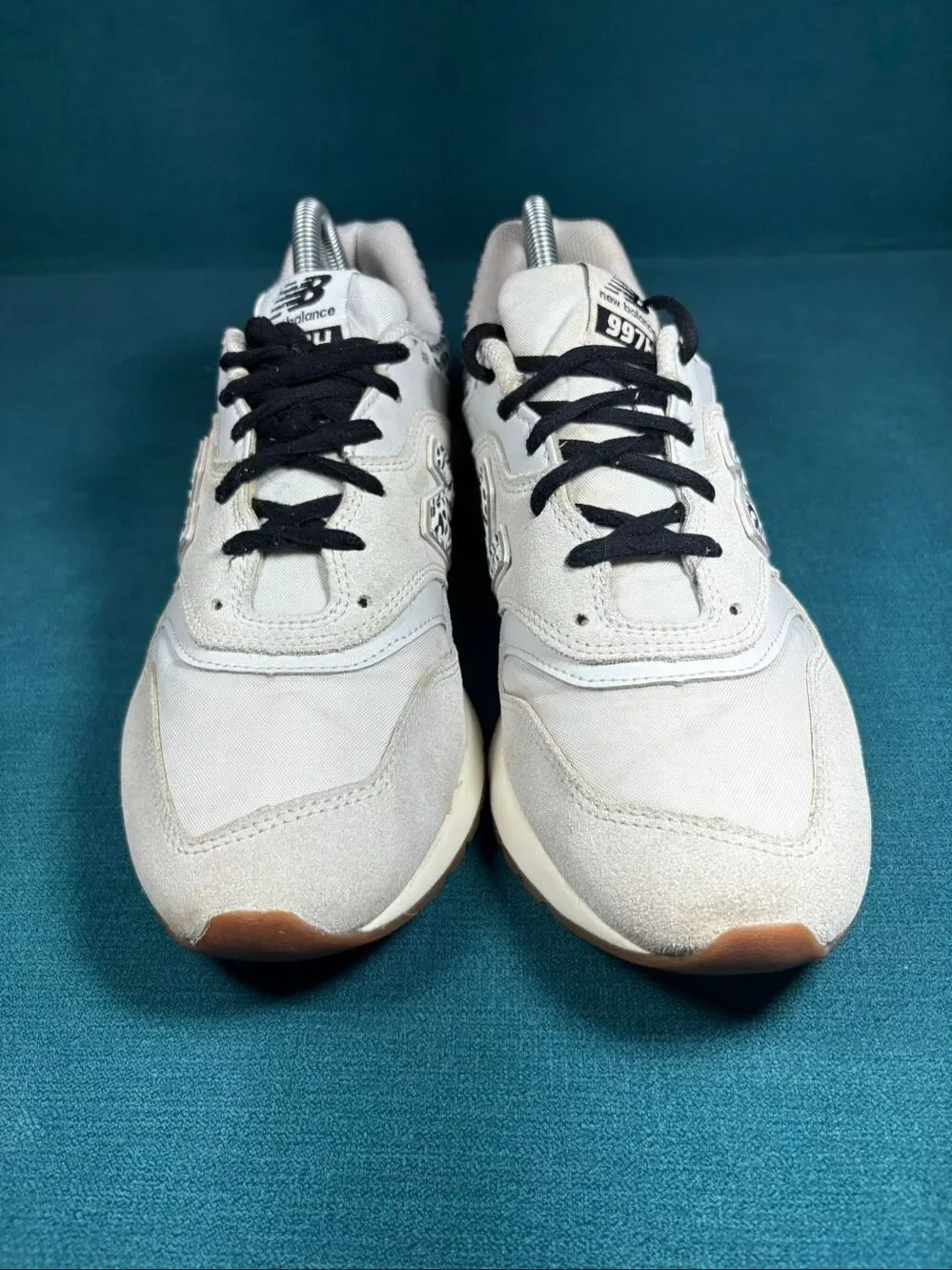 New Balance 997H Leopard Print Womens Size 9.5 White Grey Shoes CW997HWD
